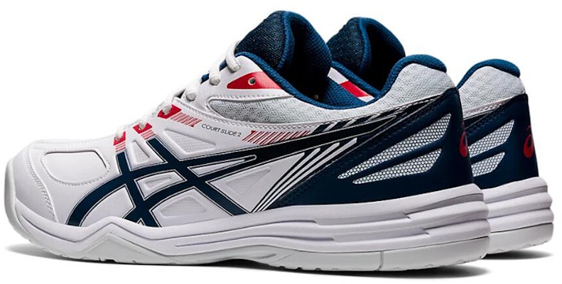 亞瑟士 Court Slide 2 'White Mako Blue' 1041A194-102 Shop 亞瑟士 Court Slide 2 'White Mako Blue' 1041A194-102