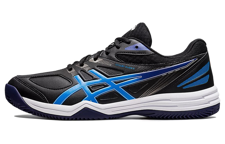 Buy ASICS Court Slide 2 Clay/Oc 'Black Blue' 1041A196-001