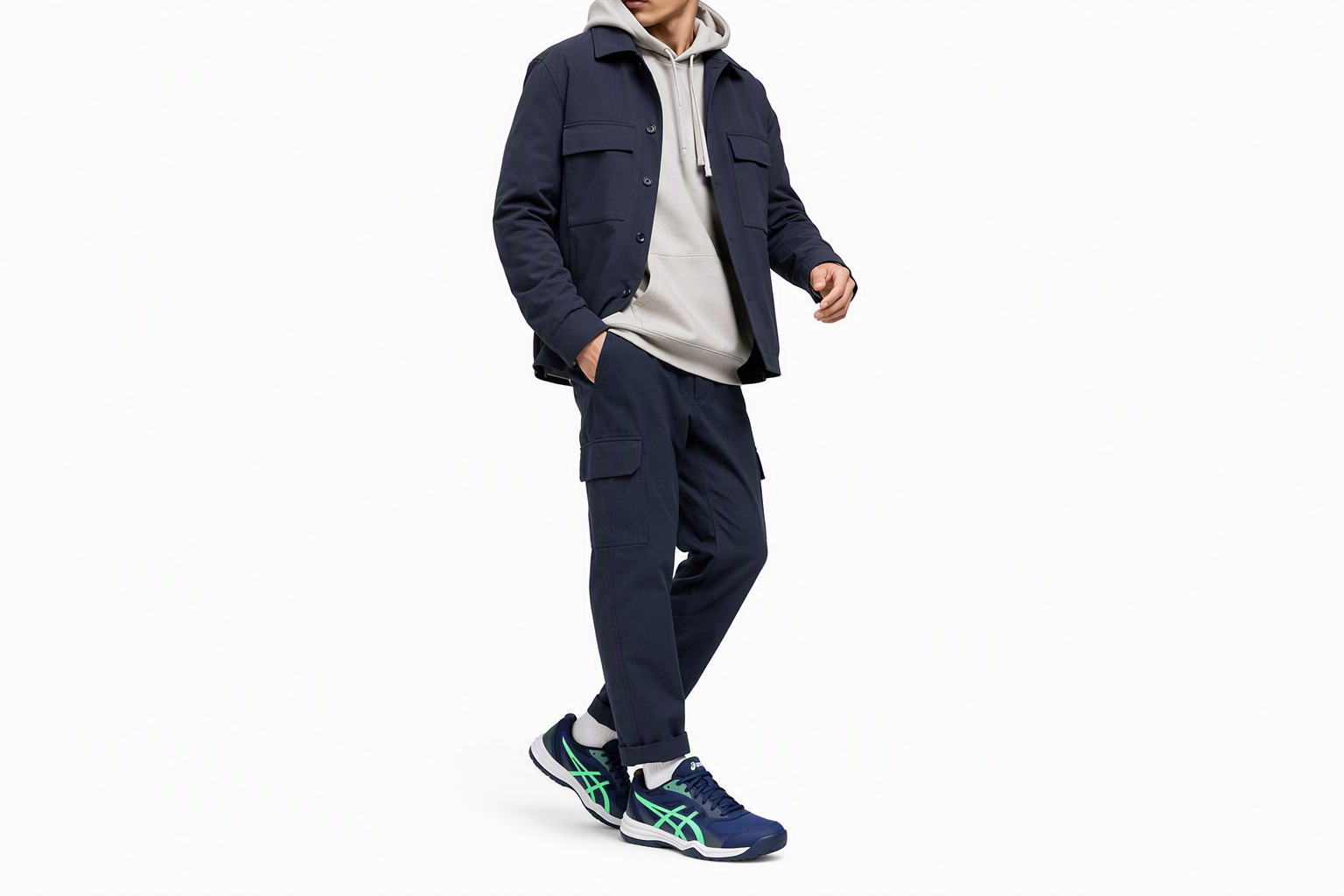 Order ASICS Court Slide 3 'Biru Expanse Daun Baru' 1041A335-402