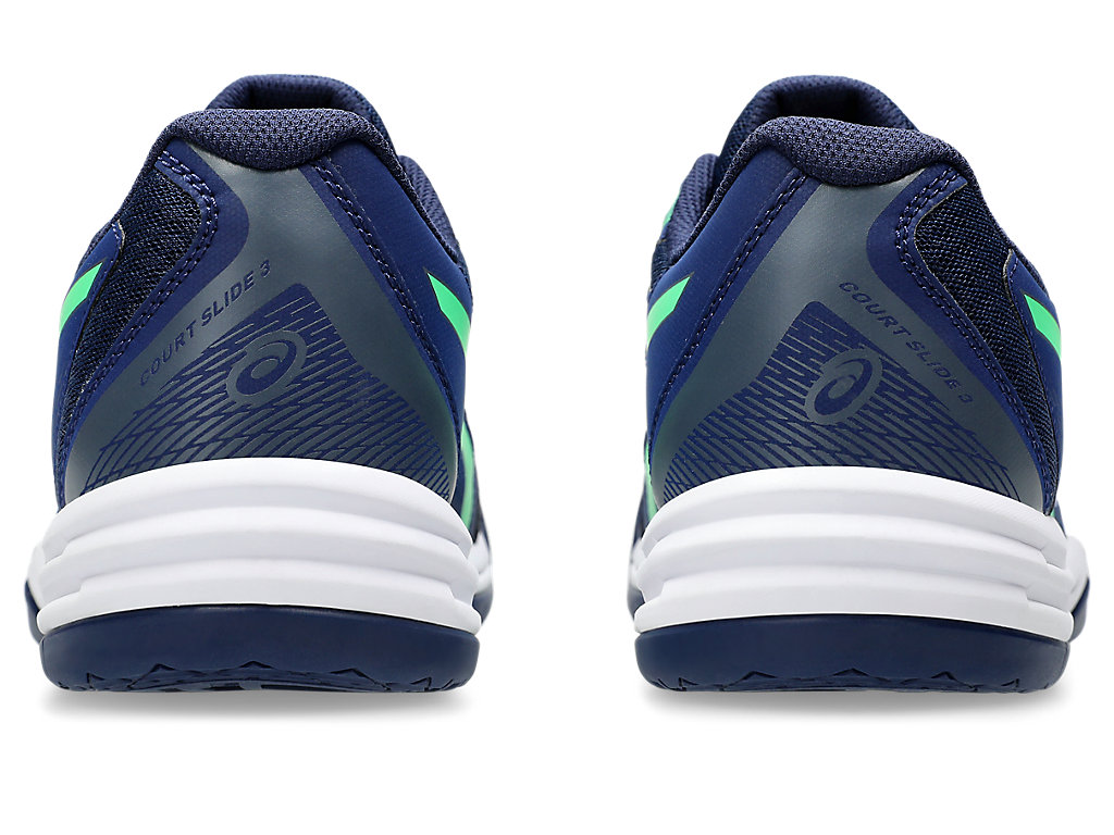Details for ASICS Court Slide 3 'Biru Expanse Daun Baru' 1041A335-402
