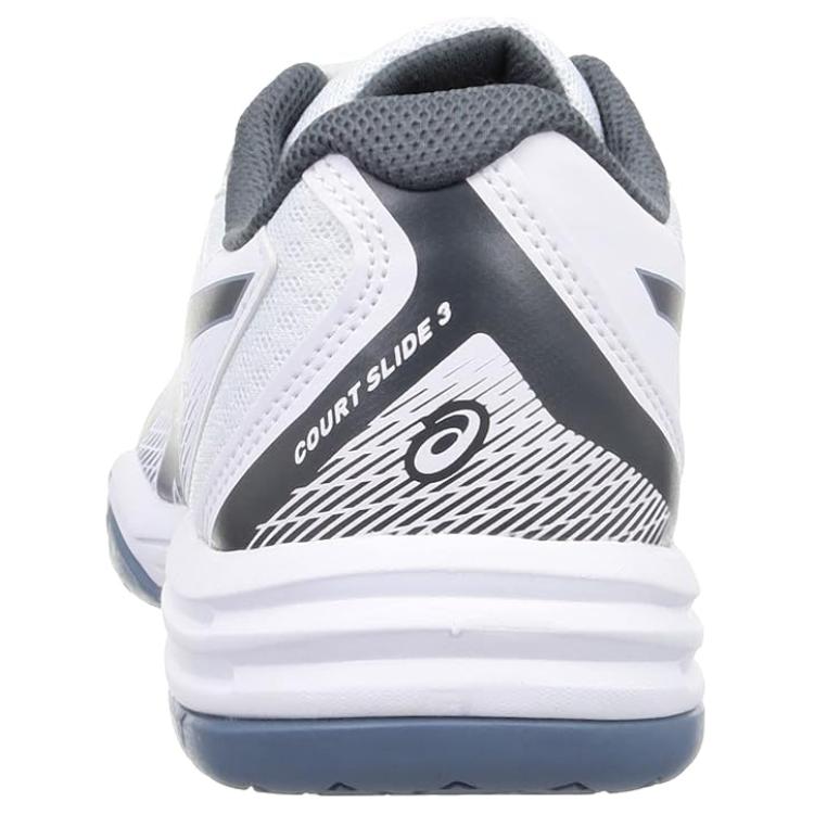 Shop ASICS Court Slide 3 ''Wit Steel Blue'' 1041A335-100