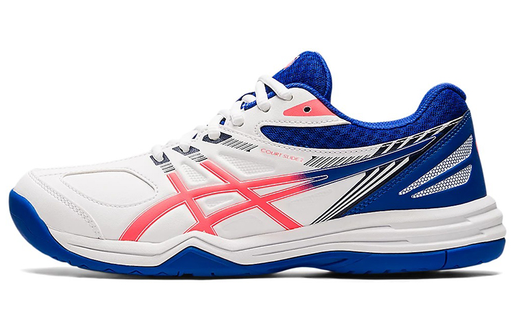 Buy ASICS Court Slide 'Putih Biru Merah Muda Blok Warna' 1042A149-102