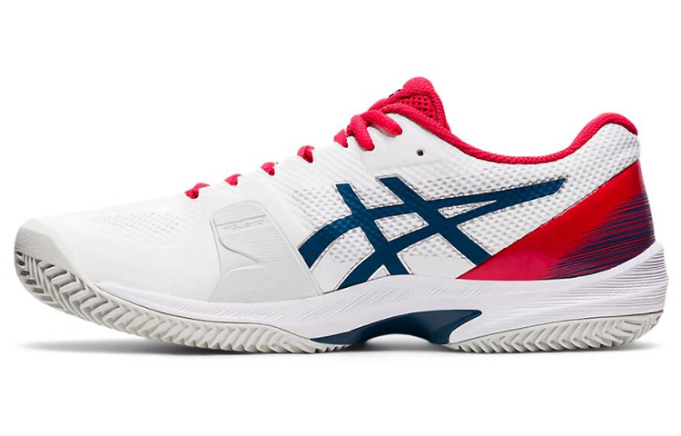 ASICS Court Speed FF Clay Running Shoes White/Blue/Red 1041A093-105