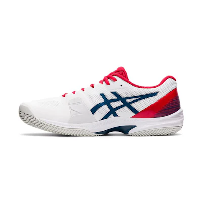 ASICS Court Speed FF Clay Running Shoes White/Blue/Red