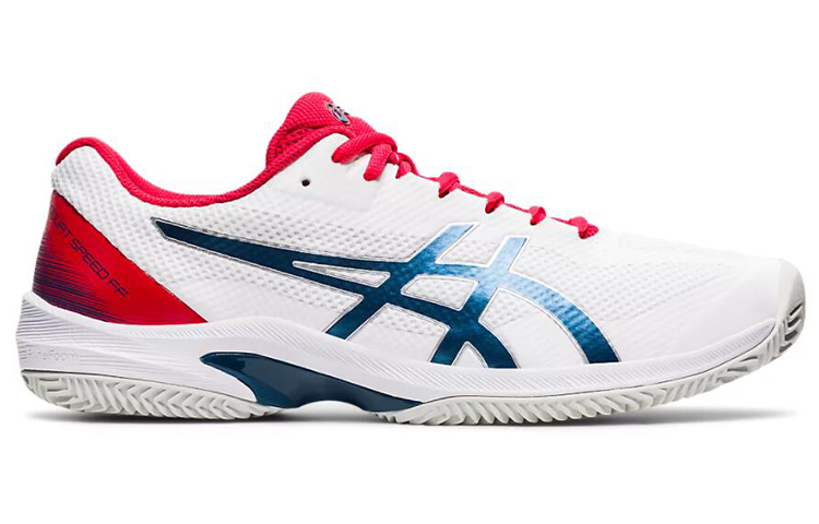 ASICS Court Speed FF Clay Running Shoes White/Blue/Red 圖 2