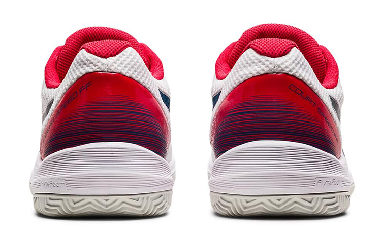 ASICS Court Speed FF Clay Running Shoes White/Blue/Red 圖 4