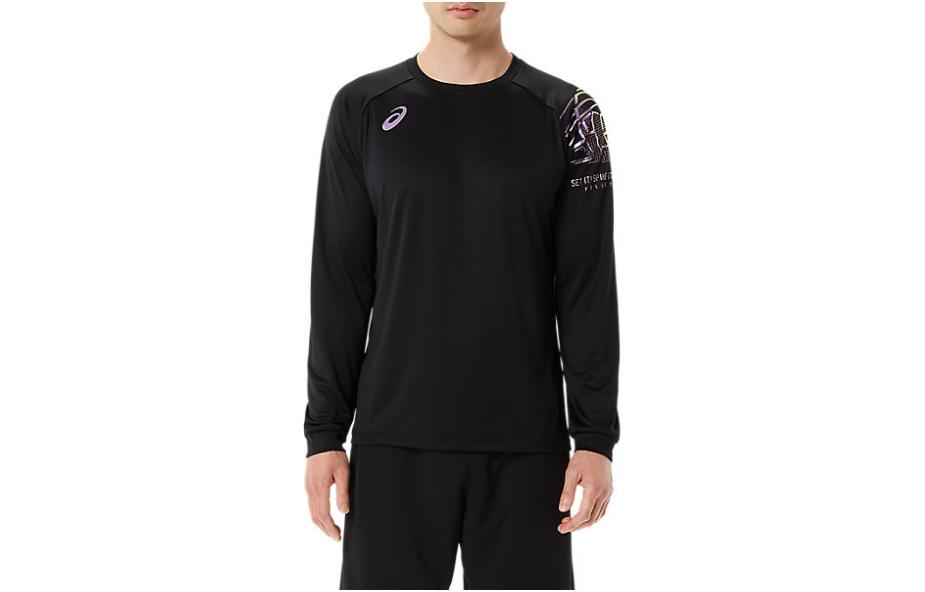 ASICS Crewneck Long Sleeve Sweatshirt Black 2051A322-002