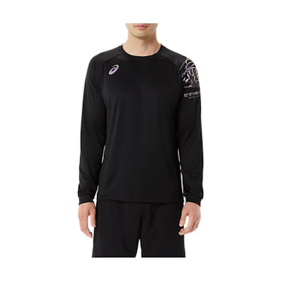 ASICS Crewneck Long Sleeve Sweatshirt Black 2051A322-002