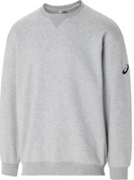 ASICS Crewneck Solid Color Long-Sleeve Sweatshirt Gray 2063A321-020 ASICS Crewneck Solid Color Long-Sleeve Sweatshirt Gray 2063A321-020