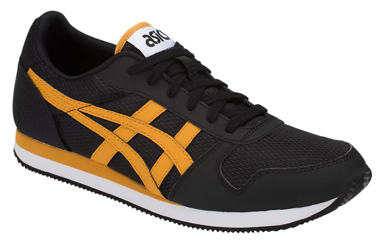 Lookbook ASICS Curreo II Baskets Basses Jaune Noir HN7A0-001