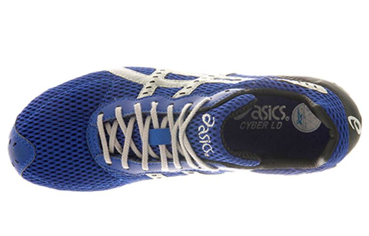 Order Asics Cyber LD 防滑耐磨 田徑專業跑步鞋 靛藍白