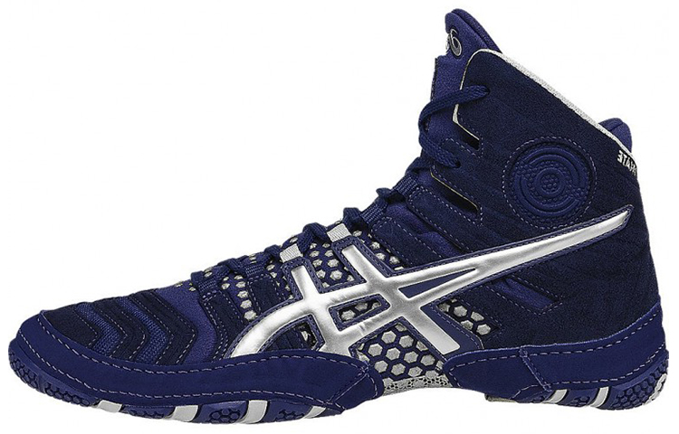 Buy 亞瑟士丹·蓋博耐磨舒適摔跤鞋 藍色