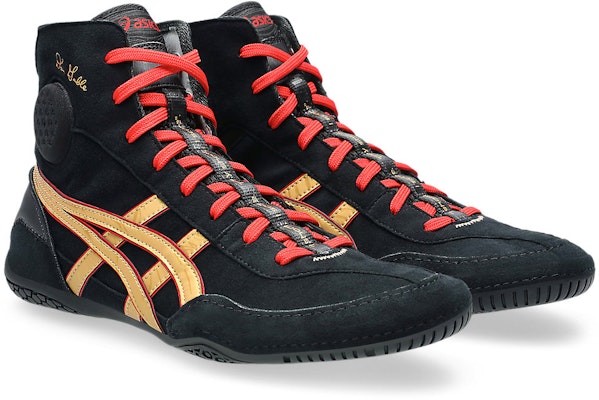 ASICS DAN GABLE EVO 3 Wrestling Shoes Black/Pure Gold 1081A052-002 Order ASICS DAN GABLE EVO 3 Wrestling Shoes Black/Pure Gold 1081A052-002