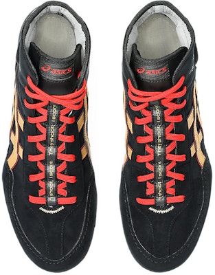 ASICS DAN GABLE EVO 3 Wrestling Shoes Black/Pure Gold 1081A052-002 Details for ASICS DAN GABLE EVO 3 Wrestling Shoes Black/Pure Gold 1081A052-002