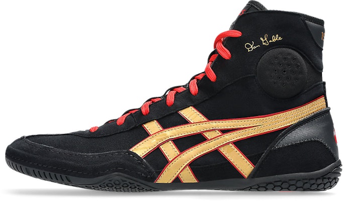 ASICS DAN GABLE EVO 3 Wrestling Shoes Black/Pure Gold 1081A052-002 Cheap ASICS DAN GABLE EVO 3 Wrestling Shoes Black/Pure Gold 1081A052-002