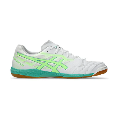 ASICS Destaque K FF Soccer Shoes White/Illuminate Green