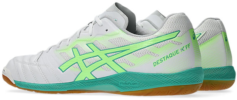 ASICS Destaque K FF Kasut Bola Putih/Hijau Terang 1111A217-102 Lookbook ASICS Destaque K FF Kasut Bola Putih/Hijau Terang 1111A217-102