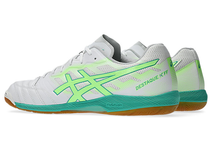 Shop ASICS Destaque K FF Sepatu Bola Putih/Illuminate Hijau 1111A217-102