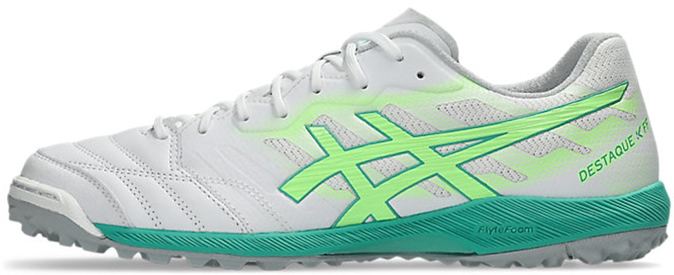 ASICS Destaque K FF TF Zapatos de Fútbol Blanco/Verde Iluminado. 1111A218-102 Cheap ASICS Destaque K FF TF Zapatos de Fútbol Blanco/Verde Iluminado. 1111A218-102
