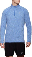 ASICS Doarai Blue Quarter Zip High Neck Pullover Long Sleeve Top 2011A138-401 ASICS Doarai Blue Quarter Zip High Neck Pullover Long Sleeve Top 2011A138-401