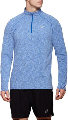 ASICS Doarai Blue Quarter Zip High Neck Pullover Long Sleeve Top 2011A138-401 Buy ASICS Doarai Blue Quarter Zip High Neck Pullover Long Sleeve Top 2011A138-401
