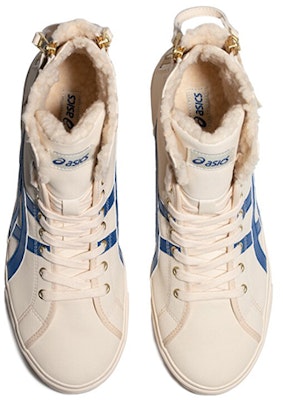 亞瑟士雙扣防滑耐磨高筒板鞋 男女同款 白藍 Lookbook 亞瑟士雙扣防滑耐磨高筒板鞋 男女同款 白藍