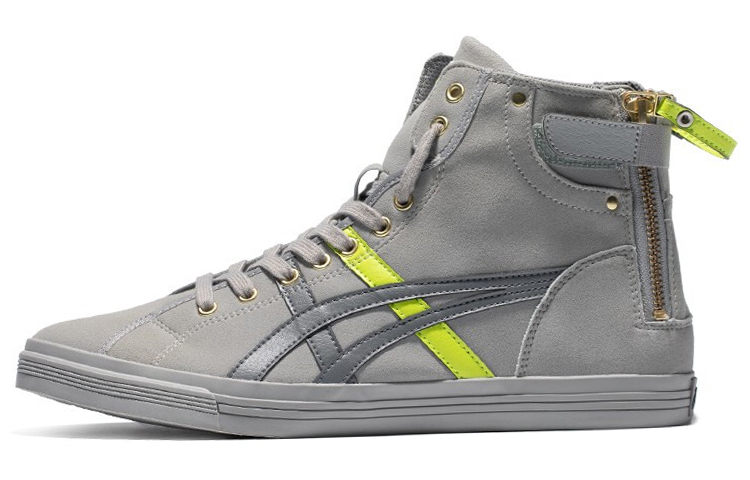 ASICS Double Clutch Grey/Green Fleece High Board Shoe 1203A038-020