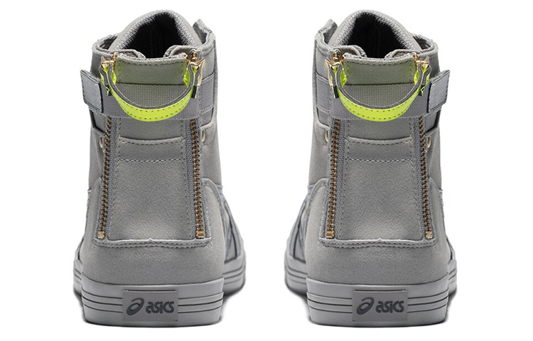 Shop ASICS Double Clutch Grigio/Verde Fleece Scarpe Alte da Basket 1203A038-020