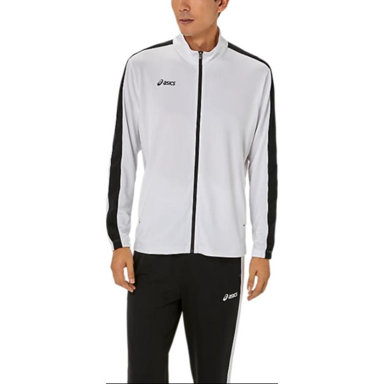 ASICS Dry Training Retro Zip Jacket - Bright White Long Sleeve 2031E738-100