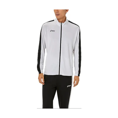 ASICS Dry Training Retro Zip Jacket - Bright White Long Sleeve 2031E738-100