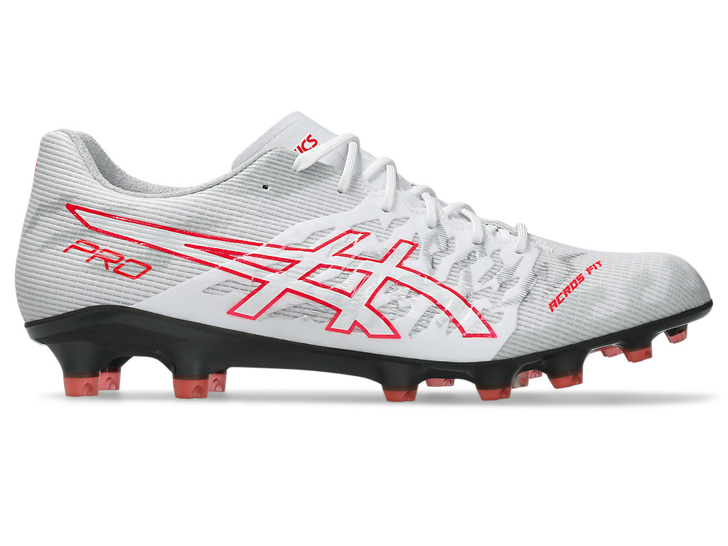 ASICS DS Light Acros Pro 3 Soccer Cleats White/Flash Red 1101A071-104