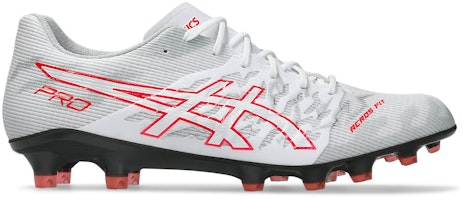 ASICS DS Light Acros Pro 3 Soccer Cleats White/Flash Red 1101A071-104 ASICS DS Light Acros Pro 3 Soccer Cleats White/Flash Red 1101A071-104