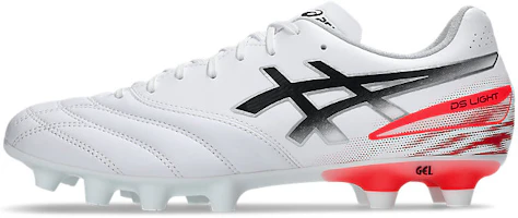 ASICS DS Light Advance Wide Soccer Cleats. White/Flash Red 1103A125-102 ASICS DS Light Advance Wide Soccer Cleats. White/Flash Red 1103A125-102