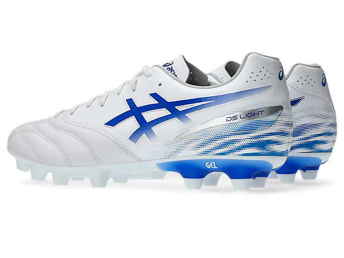 Shop ASICS DS Light宽版足球鞋 白色/亚瑟士蓝 1103A125-100