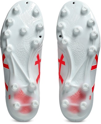 ASICS DS Light Advance Wide Soccer Cleats White/Flash Red 1103A098-104 Sizing ASICS DS Light Advance Wide Soccer Cleats White/Flash Red 1103A098-104