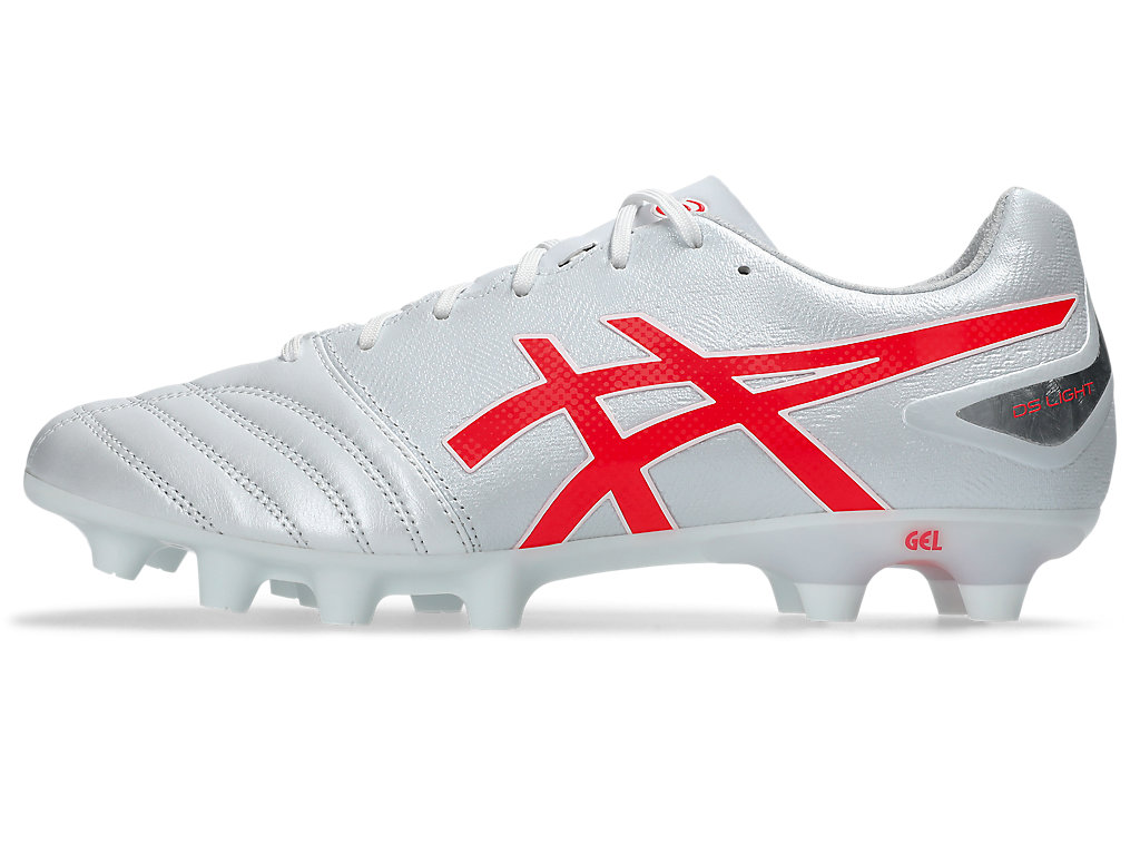 Cheap アシックス DS ライト アドバンス ワイド サッカースパイク ホワイト/フラッシュレッド 1103A098-104
