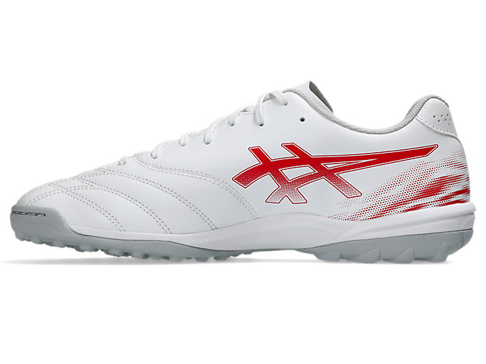 Shop ASICS DS Light Club TF Scarpe da Calcio Bianche/Rosso Speed Ampia Vestibilità 1103A123-102