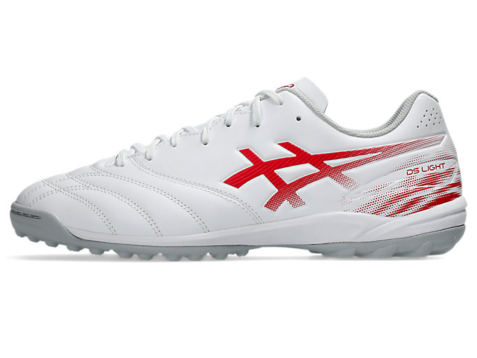 Cheap ASICS DS Light Club TF Scarpe da Calcio Bianche/Rosso Speed Ampia Vestibilità 1103A123-102