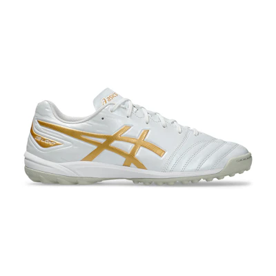 ASICS DS Light Club TF Wide Turf Soccer Shoes White/Pure Gold