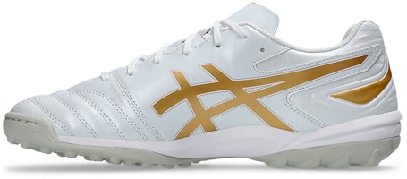 アシックス DS ライト クラブ TF ワイド ターフ サッカースパイク ホワイト/ピュアゴールド 1103A112-105 Shop アシックス DS ライト クラブ TF ワイド ターフ サッカースパイク ホワイト/ピュアゴールド 1103A112-105
