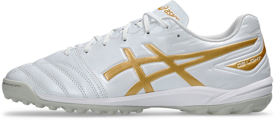 ASICS DS Light Club TF 寬楦人草足球鞋 白色/純金 1103A112-105 Cheap ASICS DS Light Club TF 寬楦人草足球鞋 白色/純金 1103A112-105