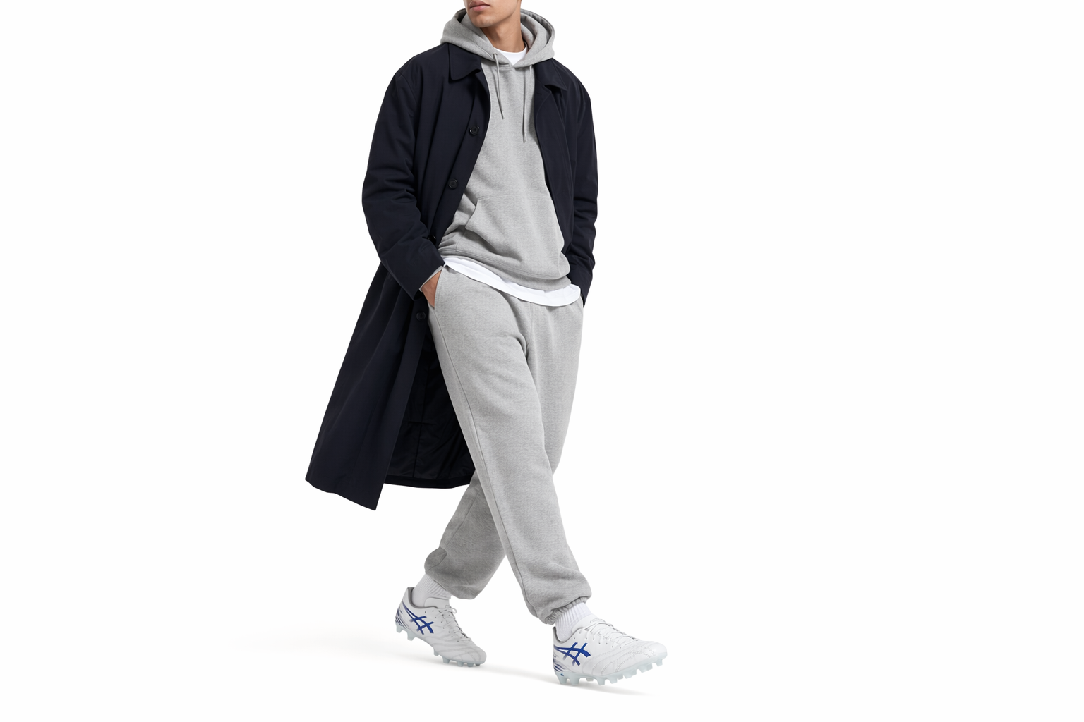 Order 아식스 DS 라이트 클럽 와이드 축구화 화이트/아식스 블루 1103A128-100