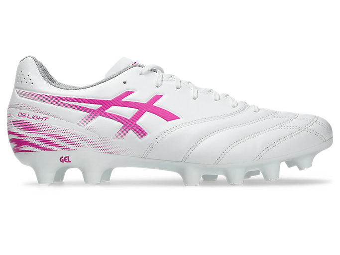 ASICS DS Light Club Wide Soccer Cleats White/Digital Sakura 1103A128-101
