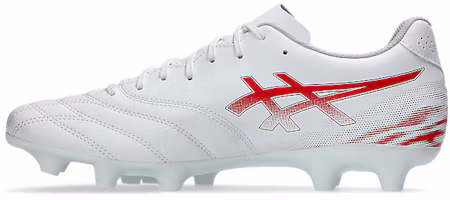 Shop ASICS DS Light Club 寬版足球鞋 白/閃亮紅 1103A128-102