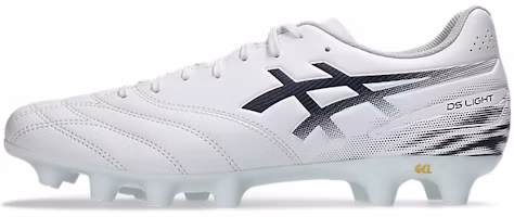 ASICS DS Light Club Wide Soccer Cleats White/Midnight 1103A128-103 ASICS DS Light Club Wide Soccer Cleats White/Midnight 1103A128-103