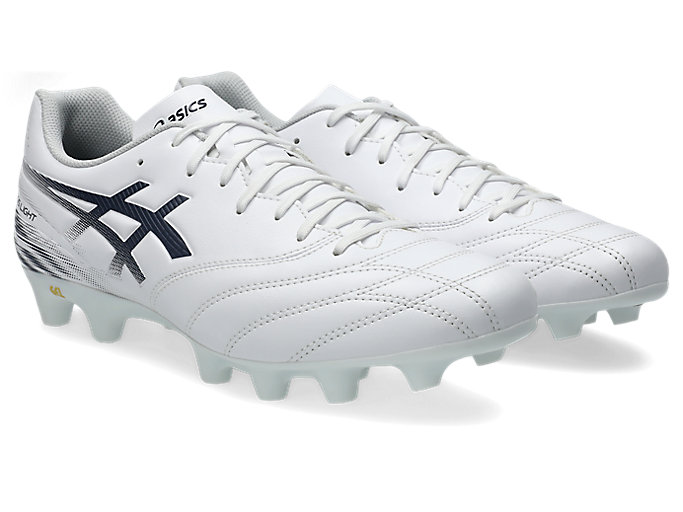 Order ASICS DS Light Club 宽版足球鞋 白色/午夜蓝 1103A128-103