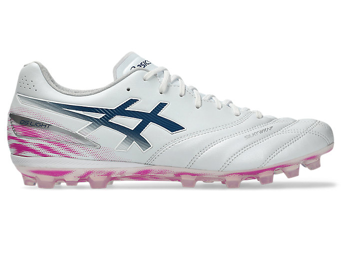 ASICS DS Light Pro AG Soccer Cleats. White/Digital Sakura 1103A127-101