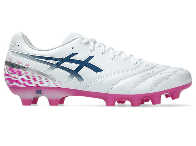 ASICS DS Light Pro Soccer Cleats. White/Digital Sakura 1103A126-101