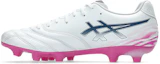 Shop ASICS DS Light Pro Soccer Cleats. White/Digital Sakura 1103A126-101