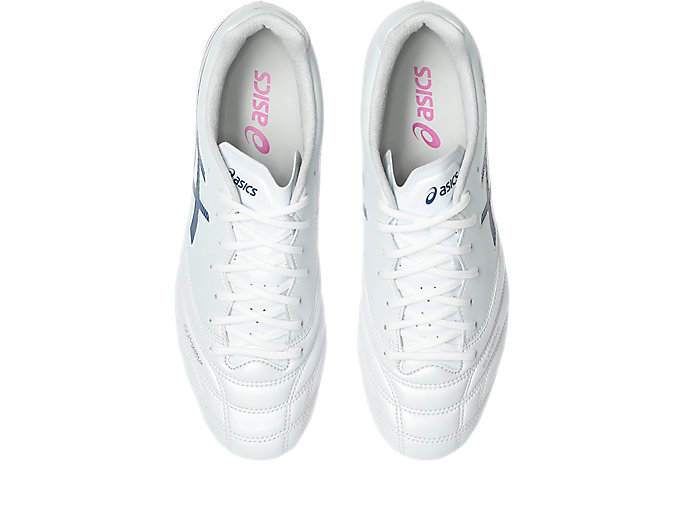 Details for ASICS DS Light Pro Soccer Cleats. White/Digital Sakura 1103A126-101